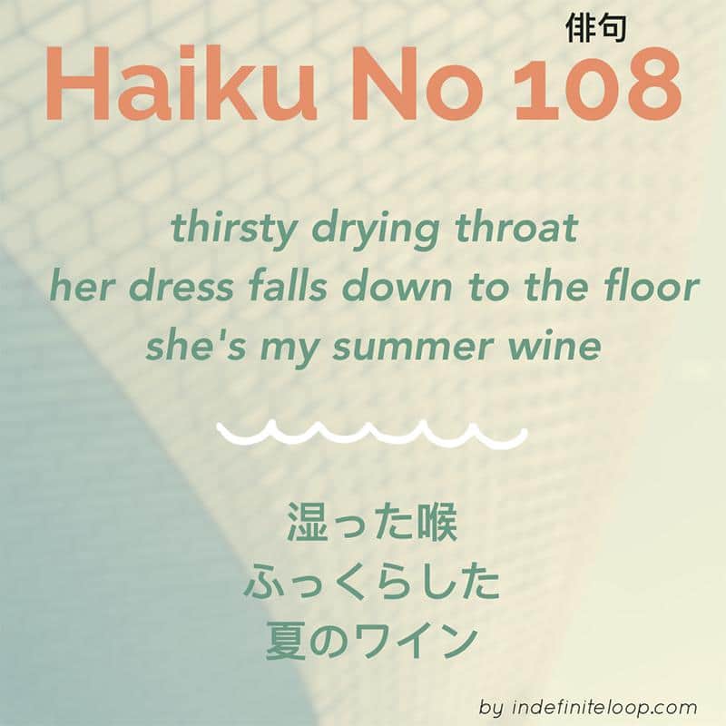 Haiku No. 108 - Summer's Fine.