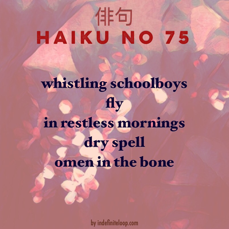 Haiku No. 74 - Smudged Ink.