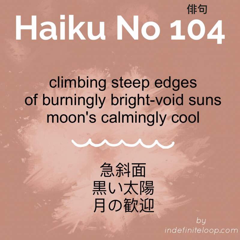 Haiku No. 102 - Moons Welcome.