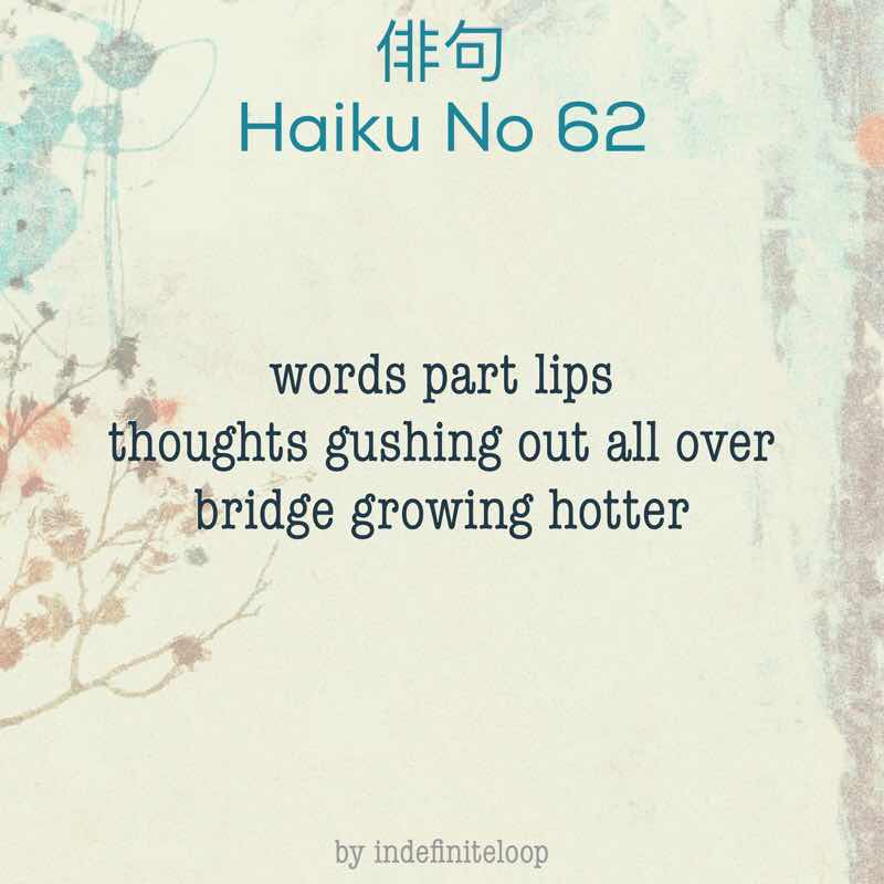 Haiku No. 62 - Ends Or Beginning.